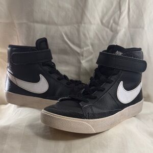 Nike Blazer Mid—Little Kids Sz 13 Black High-Top Sneakers